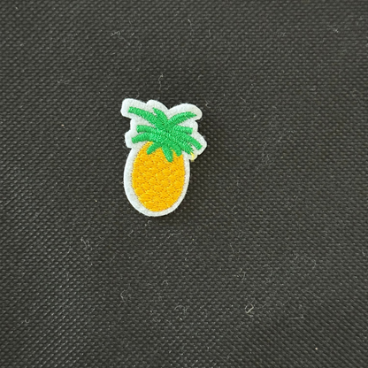 Pineapple patch on a black background