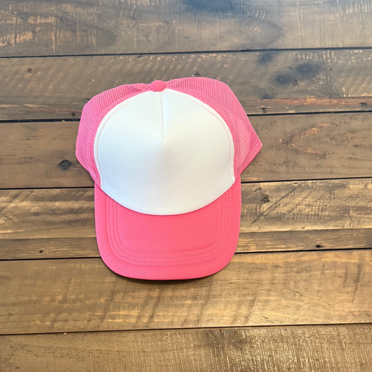 White & Dark Pink Blank